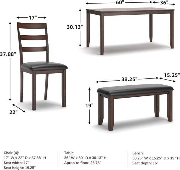Signature Design by Ashley Coviar 6 Piece Dining Set, Includ...