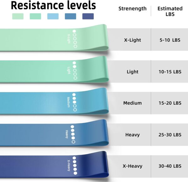 Resistance Bands for Working Out, Elastic Exercice Loop Band...