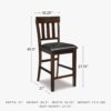 Signature Design by Ashley Haddigan 24" Counter Height Uphol...