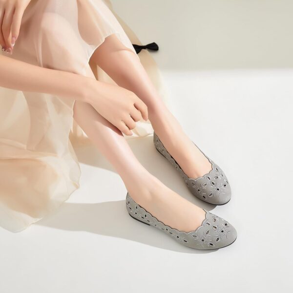 Shupua Women's Comfortable Dress Shoes Ballet Flats Slip On ...
