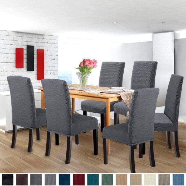 NORTHERN BROTHERS Chair Covers for Dining Room Set of 6, Str...
