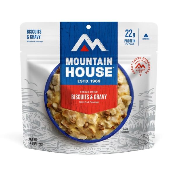 Mountain House Biscuits & Gravy | Freeze Dried Backpacking &...