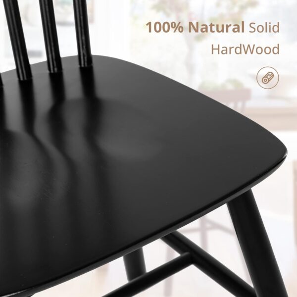 LUE BONA Dining Chairs Set of 4, Windsor Dining Chair, Spind...