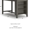 Signature Design by Ashley Caitbrook Rustic Counter Height D...