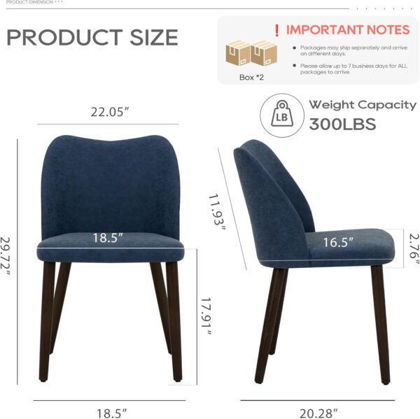 COLAMY Upholstered Dining Chairs Set of 4, Modern PU Leather...