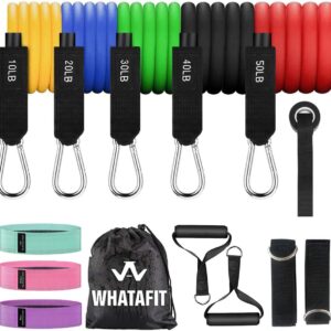 WHATAFIT Resistance Bands, Exercise Bands，Resistance Bands f...