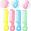 4Pcs Newborn Hair Comb Baby Comb Round Teeth Combs Wide Toot...