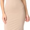 Enza Costa Women's Stretch Silk Rib Tank Midi Dress