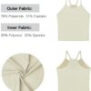 Womens Crop Tank Tops Seamless Yoga Sports Bra Padded Workou...