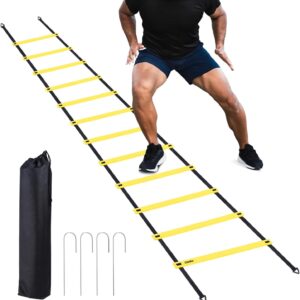 Ohuhu Agility Ladder Speed Training Set 12 Rung 20ft Exercis...