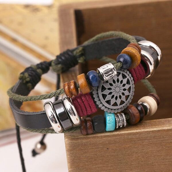 Trenro Women Lady Bohemia Wind Beaded Multilayer Hand Woven ...