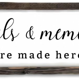 Dazingart Farmhouse Kitchen Wall Decor,Meals and Memories Ar...