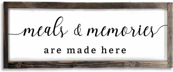 Dazingart Farmhouse Kitchen Wall Decor,Meals and Memories Ar...