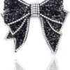 Suoirblss 2 PCS DIY Handmade Very Large No Clip Bow Resin Rh...