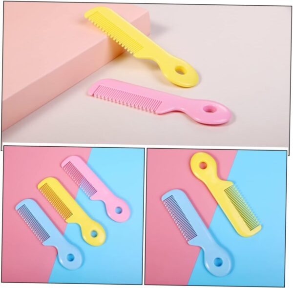 4Pcs Newborn Hair Comb Baby Comb Round Teeth Combs Wide Toot...