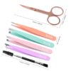 TsMADDTs 6 PCS Tweezers Set for Women, Eyebrow Tweezers with...