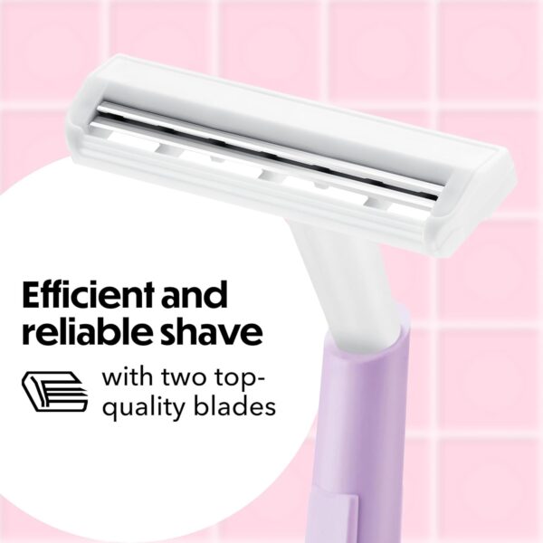 BIC Silky Touch Women's Disposable 2 Blade Razors, Pretty Pa...