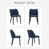 COLAMY Upholstered Dining Chairs Set of 4, Modern PU Leather...