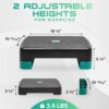 Yes4All 18.9" Aerobic Exercise Step Platform with 2 Risers, ...