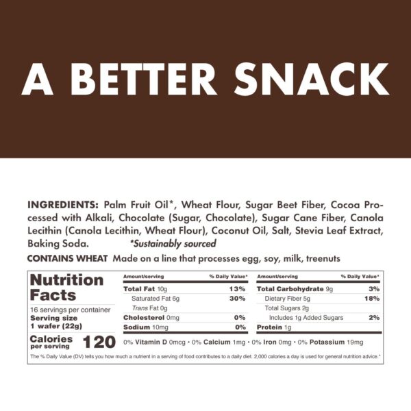 Rip Van Dark Chocolate Wafer Cookies - Healthy Snacks - Non ...