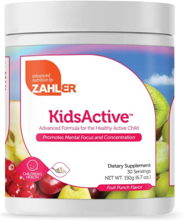 Zahler KidsActive, Kids Concentration Formula Powder, All Na...