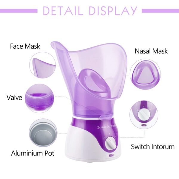 Face Steamer,Beauty Nymph Spa Home Facial Steamer Sauna Pore...