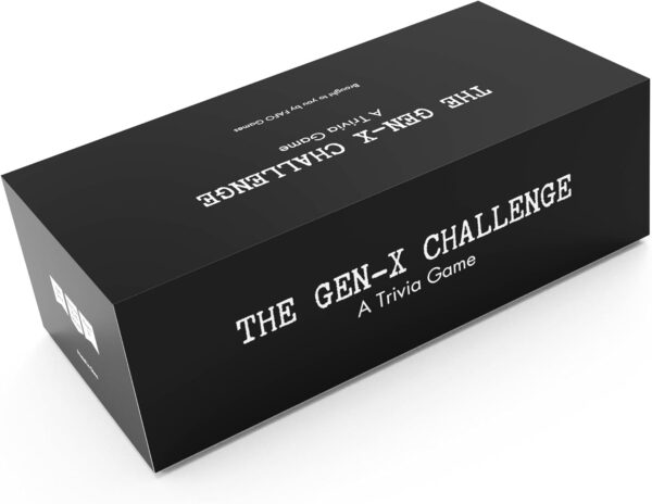 The Gen-X Challenge - 80s and 90s Trivia Card Game with 600 ...