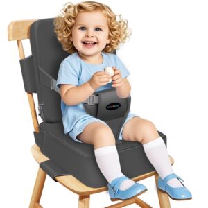 Toddler Booster Seat for Kitchen Chair, 2-in-1 Dining Table ...