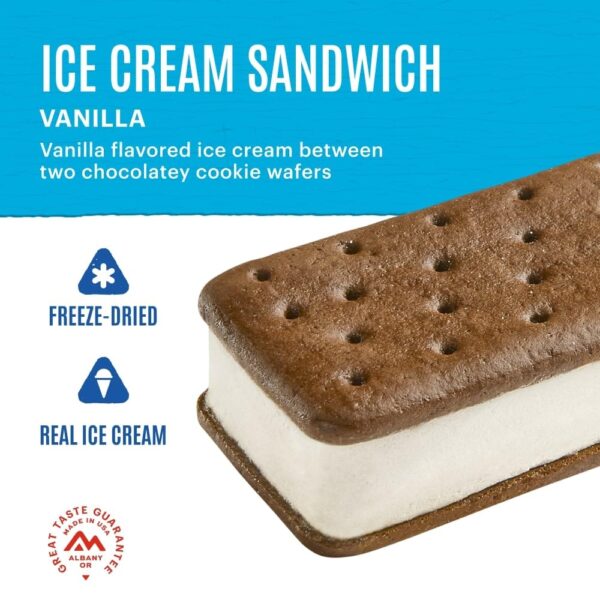 Mountain House Vanilla Ice Cream Sandwich | Freeze Dried Bac...
