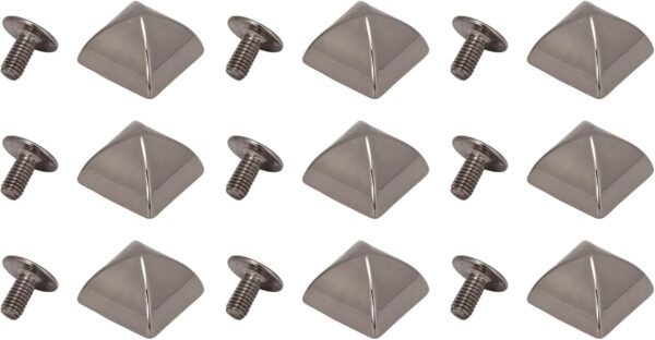 20Pcs 12mm Pyramid Studs, Four Jaw Pyramid Rivets, Rivets, P...