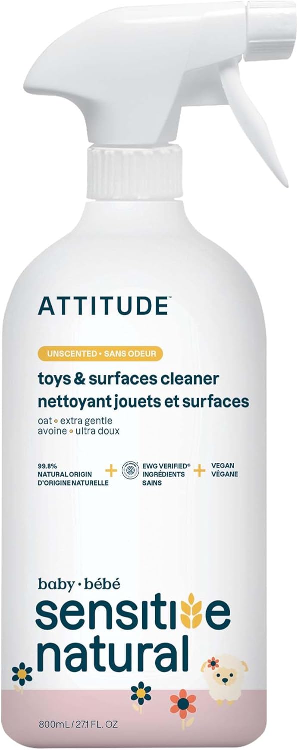 ATTITUDE Toy and Hard Surface Cleaner, Plant and Mineral Bas...