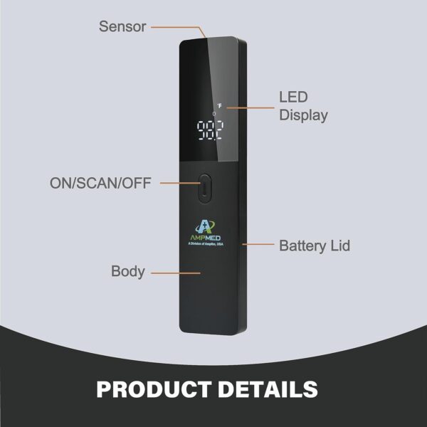 Amplim No-Touch Forehead Thermometer for Adults and Kids, No...