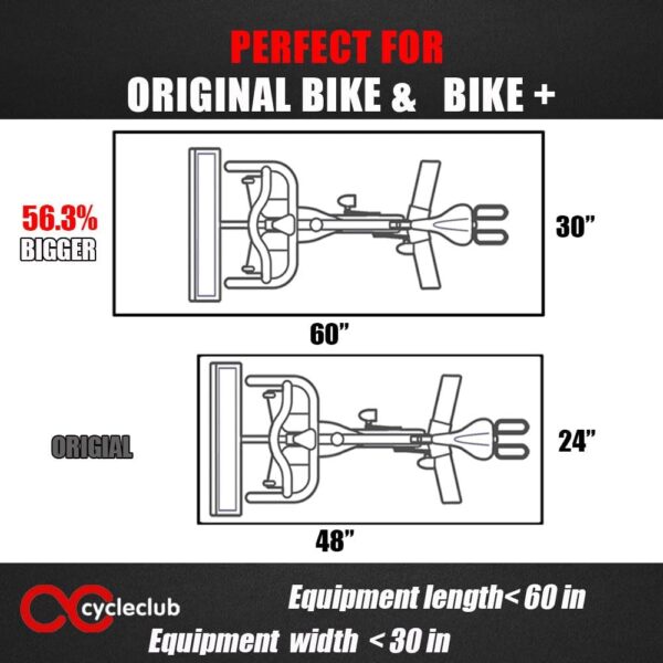 Bike Mat Compatible with Peloton Bike,Elliptical,Treadmill M...