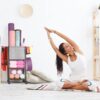 Yoga Mat Storage Rack Home Gym Equipment Workout Equipment O...