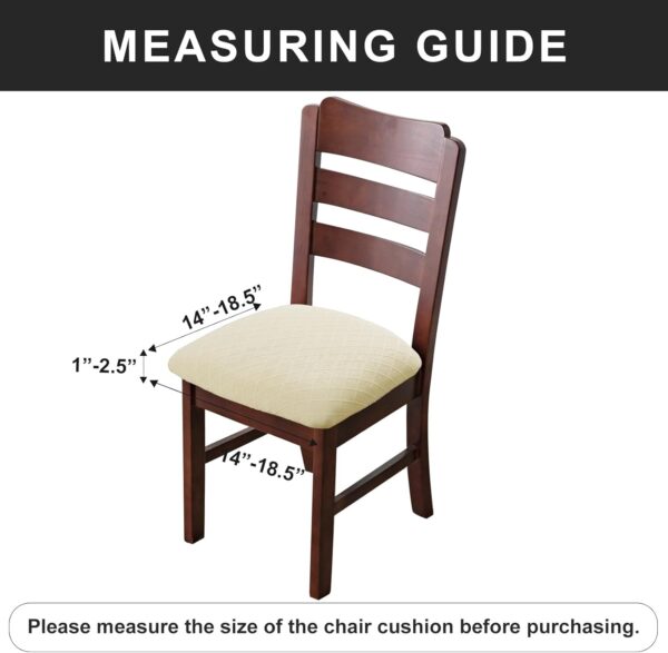 Genina Waterproof Seat Covers for Dining Room Chairs Covers ...