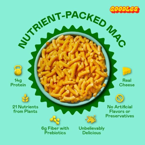 GOODLES Mac & Cheese Assortment 6-Pack, 5.25-6oz - 14g Prote...