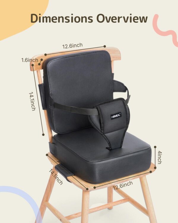 HOMEAL Booster Seat for Kitchen Chair, Breathable Toddler Bo...