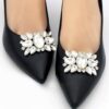1 Pair Rhinestone Crystal Shoe Clips Wedding Party Prom Shoe...