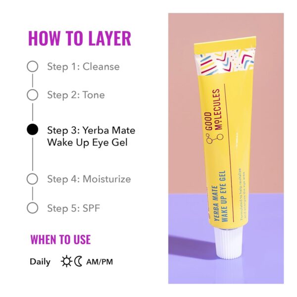 Good Molecules Yerba Mate Wake Up Eye Gel - Hydrating Under ...