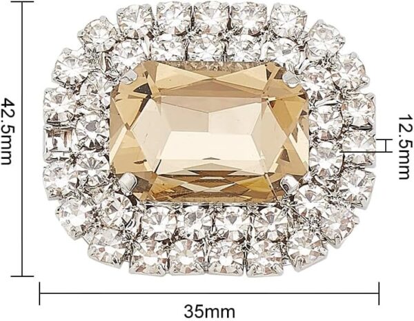 Elegant Alloy Rhinestone Shoe Decorations - Crystal Shoe Buc...