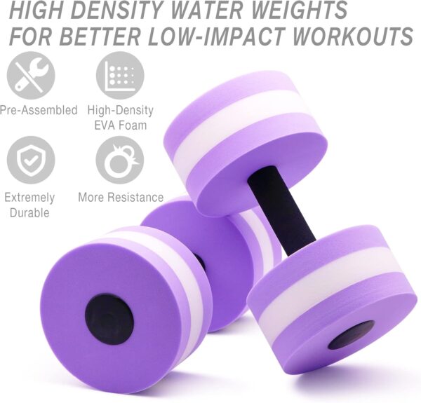NEAGLORY 5 Pieces Water Aerobics Set, Aquatic Exercise Set P...