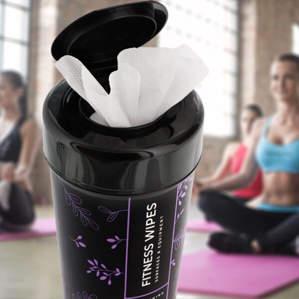 Wipex Yoga Mat Cleaner & Fitness Wipes - Natural Lavender & ...