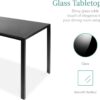 Best Choice Products 5-Piece Glass Dining Set, Modern Kitche...