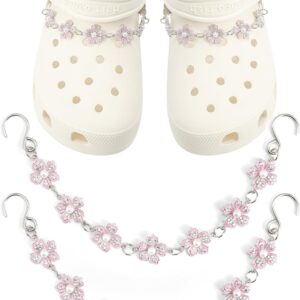 Pack of 17pcs Bling Shoe Charms for Women, Pair of Pearl Sho...