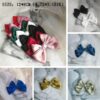 2 Pcs Satin Bow Shoe Clips Removable Solid Color Shoe Clips ...