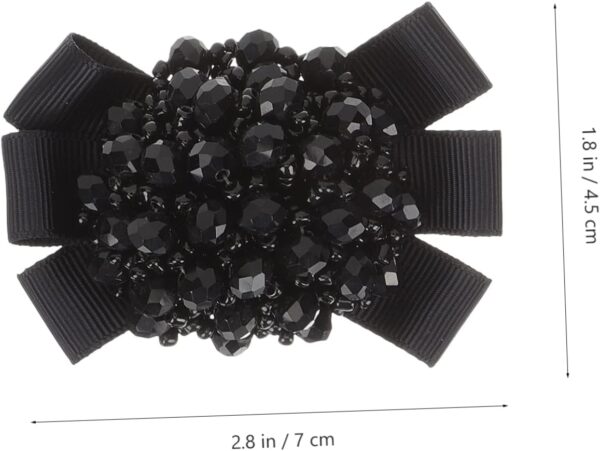 1 Pair Bow Shoe Sparkly Rhinestone Shoe Buckles Clip on Deco...
