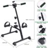 Pedal Exerciser Bike Hand Arm Leg and Knee Peddler Adjustabl...