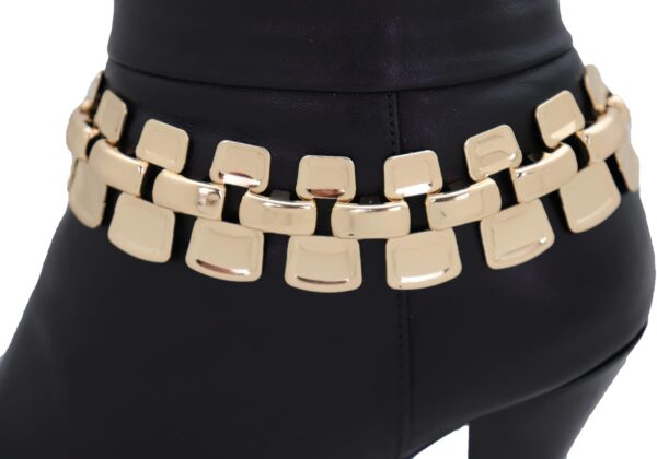 Women Fashion Jewelry Boot Bracelet Mesh Metal Chain Links H...