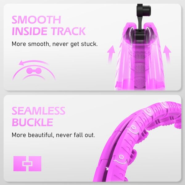 Weighted Hula Circle with 26 Links(56 Inch) for Adults Weigh...