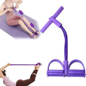 21 Fitness Resistance Bands-6 Tube Pedal Ankle Puller 2025 U...